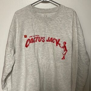 Rare Travis Scott x McDonald’s Cactus Jack Spelling Crewneck